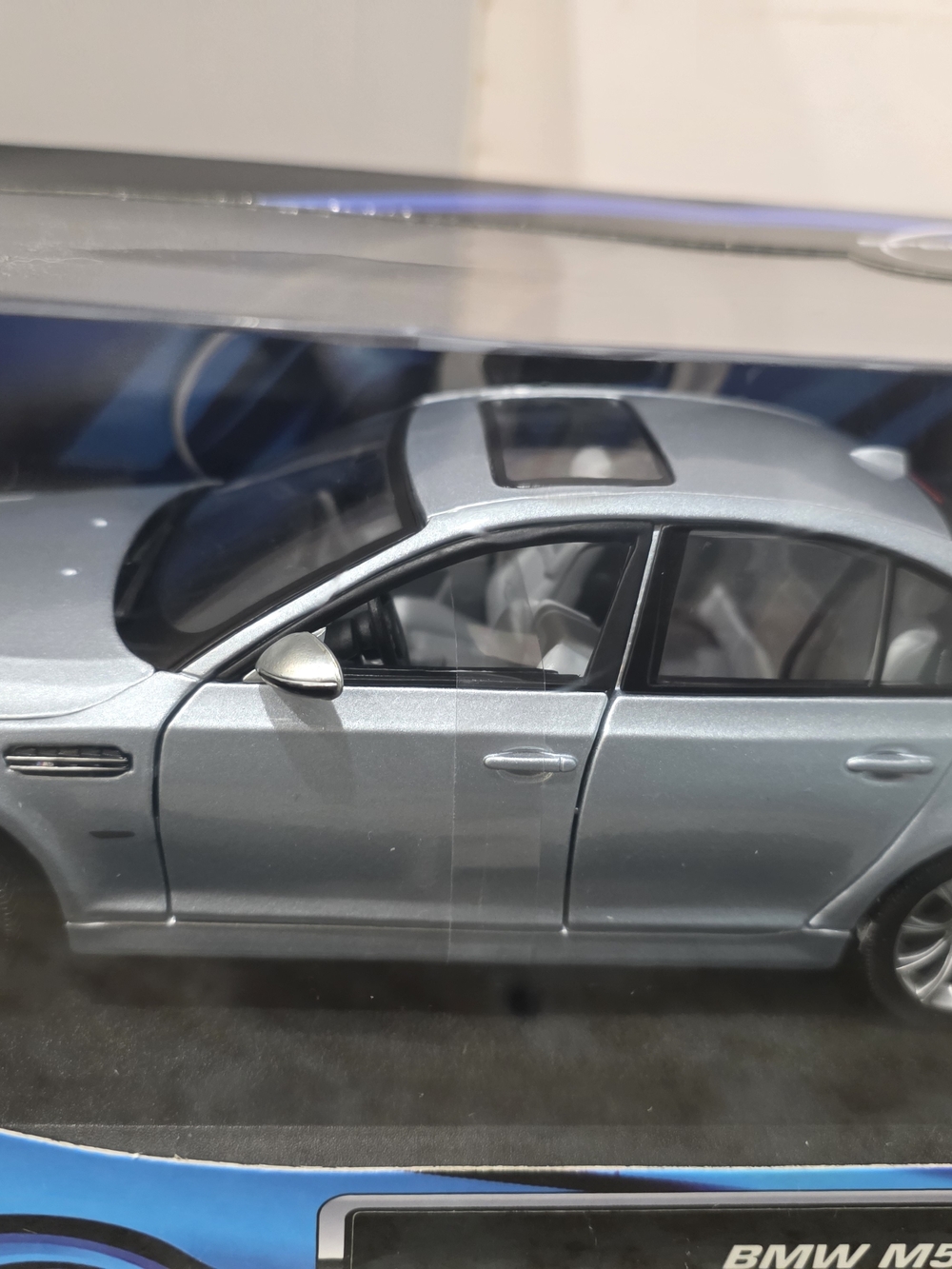 Die-Cast BMW M5 Model Car - Silver Metallic